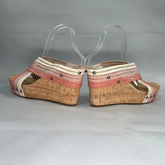 Lucky Brand Mykayla Sandals Women's Size 10 Wedge Platform Open Toe Heeled Shoes - Picture 6 of 12